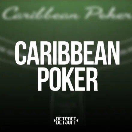 Caribbean Poker slot logo by Betsoft Gaming at HotWin Casino