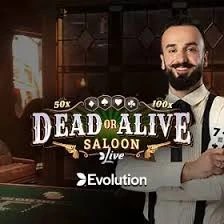 Try Dead or Alive: Saloon slot by Evolution on hotwin-casino.be – logo image