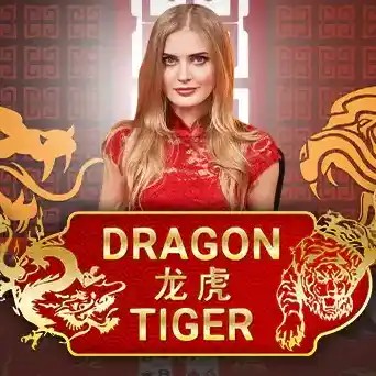 Official Live Dealer logo: Dragon Tiger by Evolution at HotWin Casino