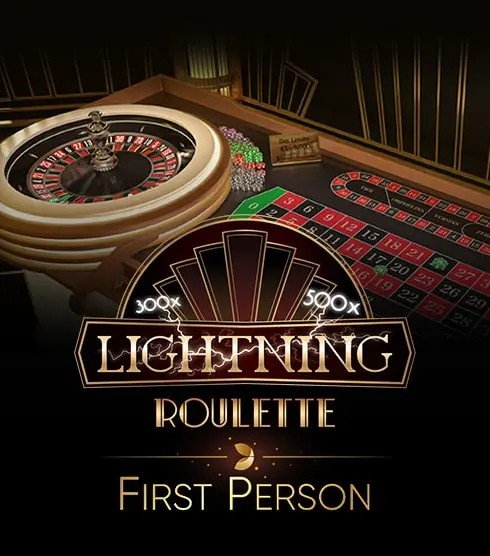 First Person Lightning Roulette logo – Live Dealer by Evolution at HotWin Casino