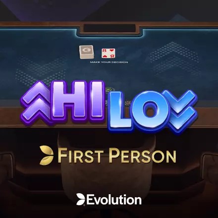 First Person Hi Lo logo – Table Games by Evolution at HotWin Casino