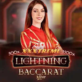 Live Dealer logo of Lightning Baccarat from Evolution at HotWin Casino
