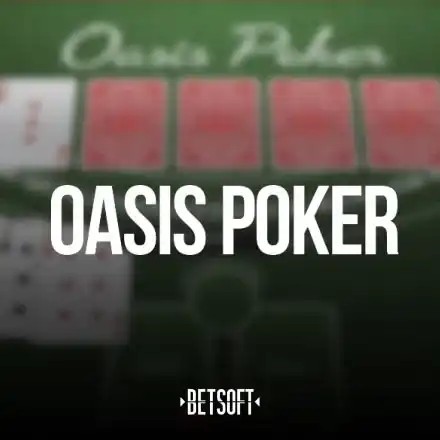 Oasis Poker slot visual from Betsoft Gaming available on hotwin-casino.be