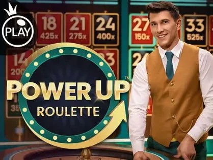 Power UP Roulette logo by Pragmatic Play at HotWin Casino