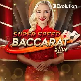 Live Dealer logo of Super Speed Baccarat from Evolution at HotWin Casino